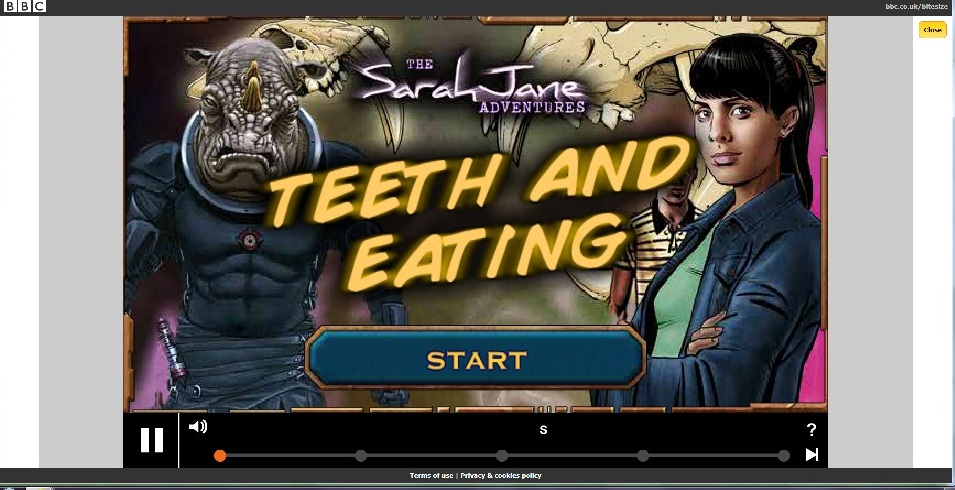 sarah jane adventures teeth and eating